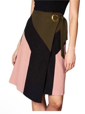 Hutch Color Block Wrap Skirt NEW